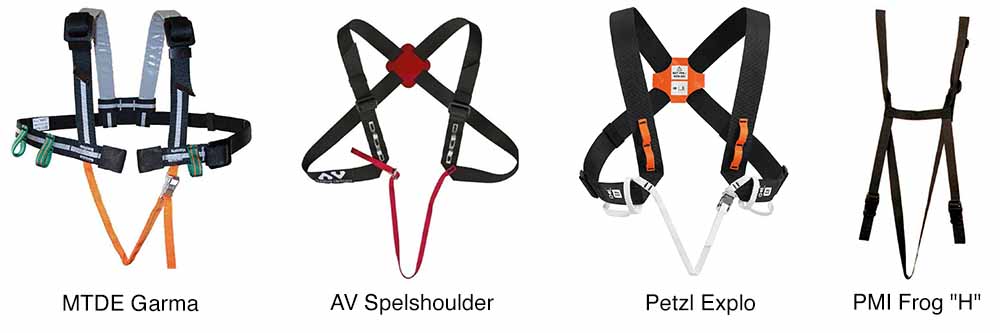 vertical caving chest harness