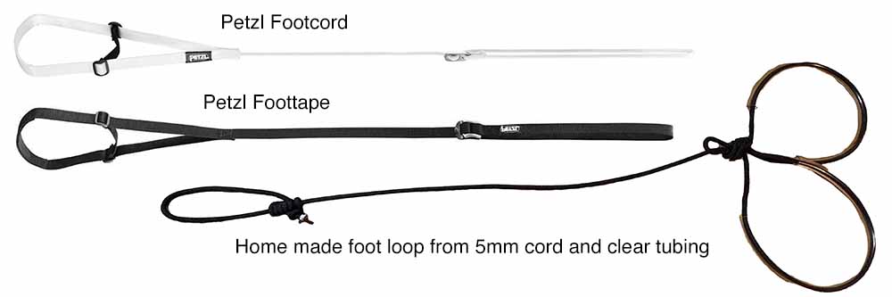 vertical caving  foot loop